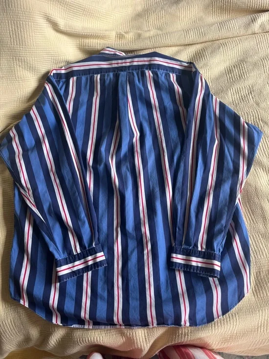 Men’s Ralph Lauren Button-Up Shirt – Classic Striped | 100% Cotton - Picture 7 of 7